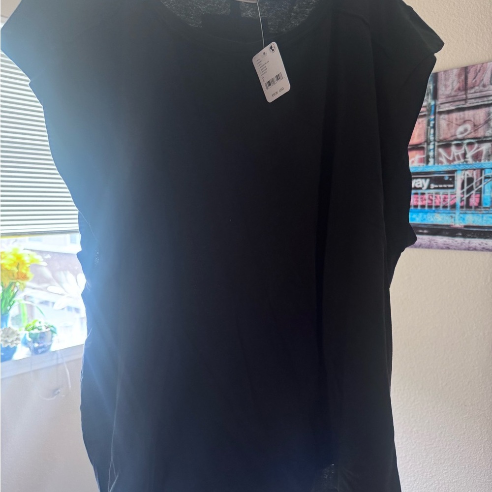 Free People Black Sleeveless Top